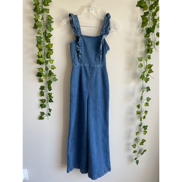 Urban Outfitters Pants - 🌿 Awesome Urban Outfitters Denim/ Jean Wide Leg Jumpsuit